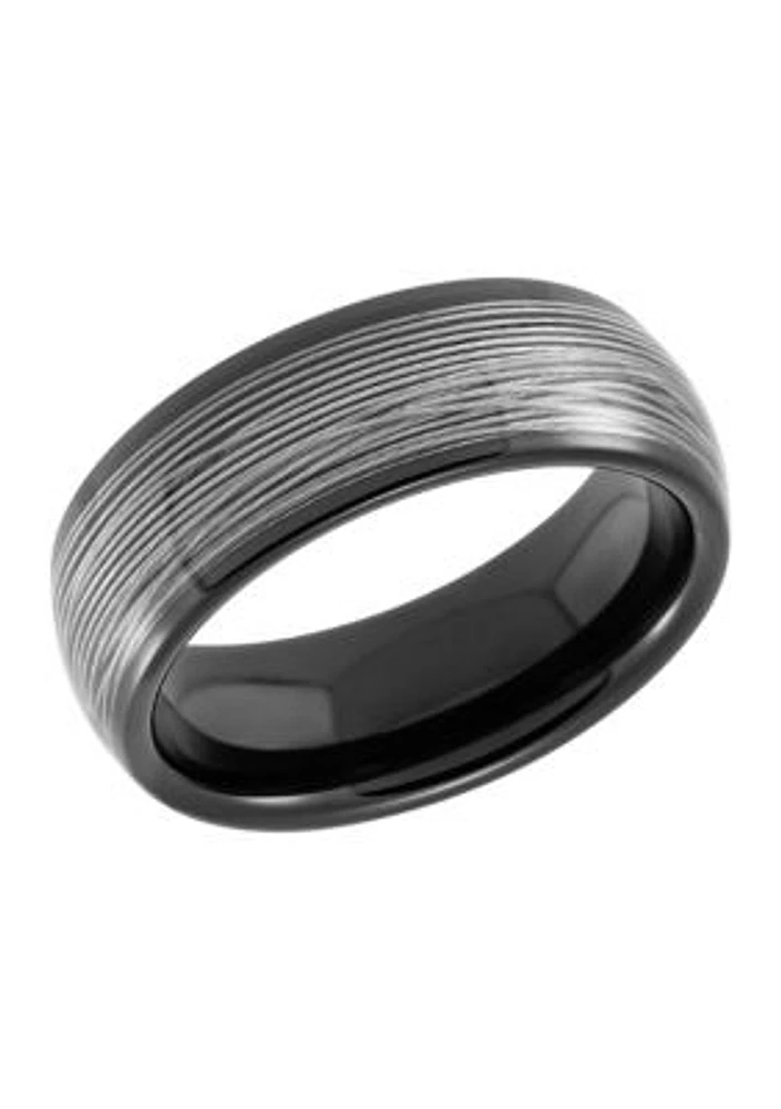 Men's Gray Steel Band Tungsten