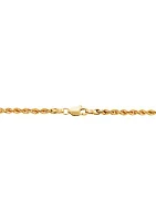 Millimeter Glitter Necklace 14K Yellow Gold