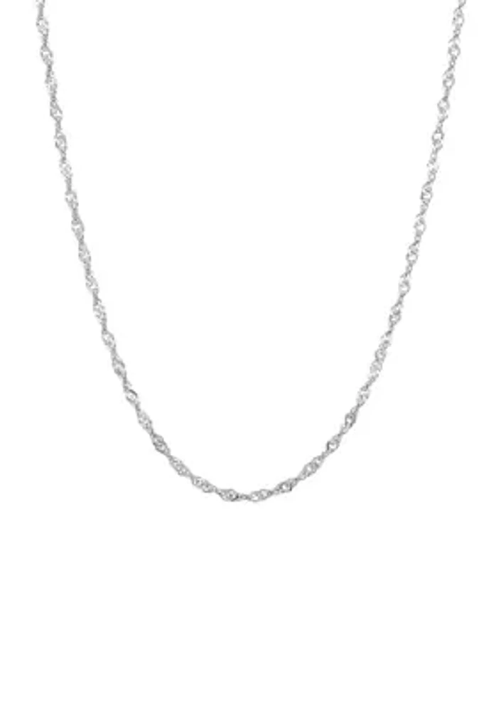 1.35 Millimeter Sparkle Necklace 14K Gold