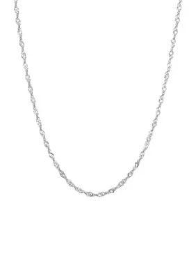 1.35 Millimeter Sparkle Necklace 14K Gold