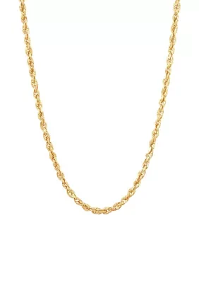 Solid Glitter Chain in 10K Yellow Gold