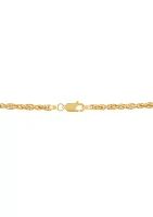 Solid Glitter Chain in 10K Yellow Gold