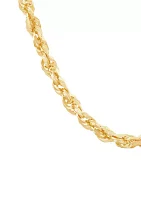 Solid Glitter Chain in 10K Yellow Gold