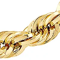 Hollow Glitter Chain in 10K Yellow Gold