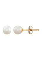 2 ct. t.w. Freshwater Pearl Earrings in 14K Yellow Gold