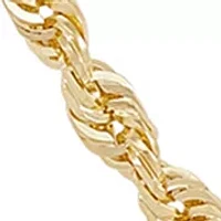 Solid Glitter Chain in 10K Yellow Gold