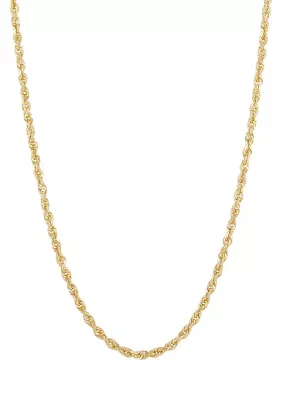 Solid Glitter Chain in 10K Yellow Gold