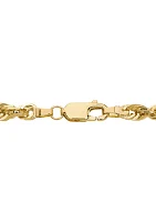 Solid Glitter Chain in 10K Yellow Gold