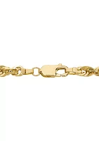 Solid Glitter Chain in 10K Yellow Gold