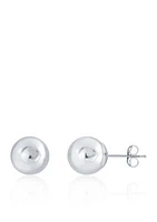 8 Millimeter Ball Earrings 14K Gold