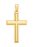 Back to Back Cross Pendant in 14K Yellow Gold