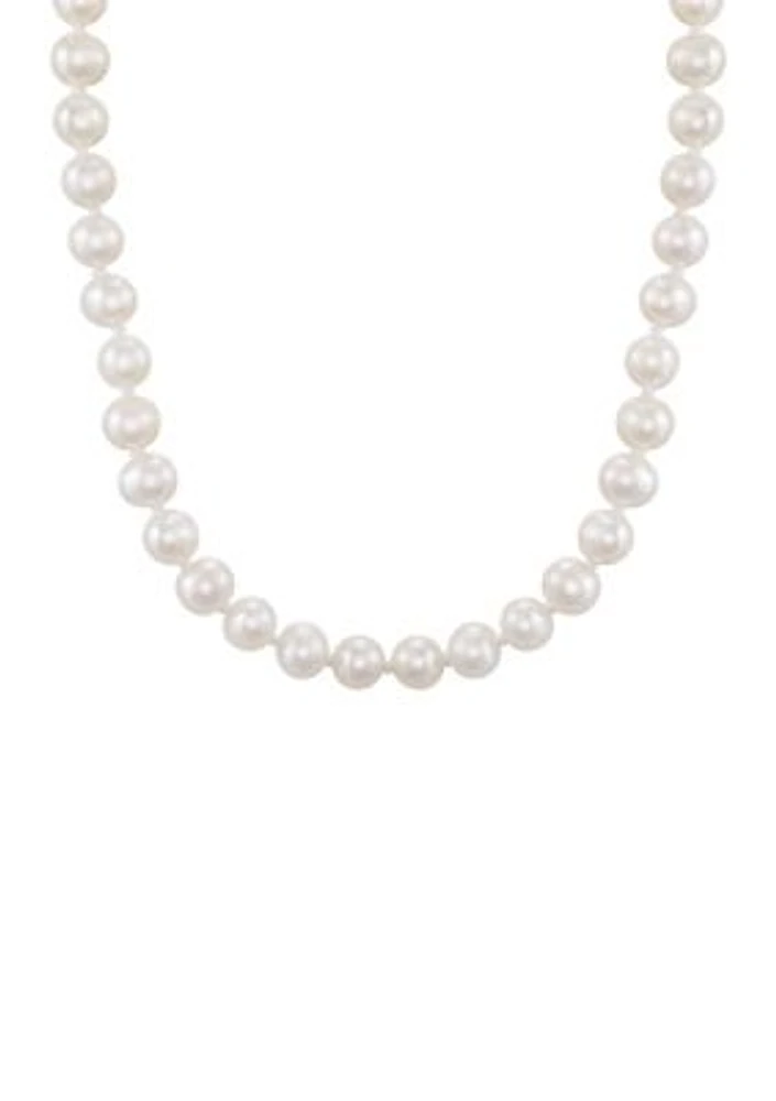 Freshwater Baby Pearl Necklace in 14K Yellow Gold