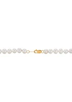 Freshwater Baby Pearl Necklace in 14K Yellow Gold