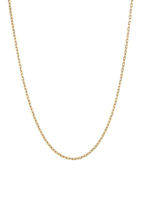 Kids Hollow Cable Chain Necklace in 14K Yellow Gold