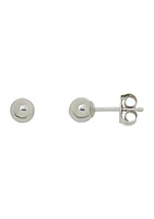 Ball Stud Earrings in 10K White Gold