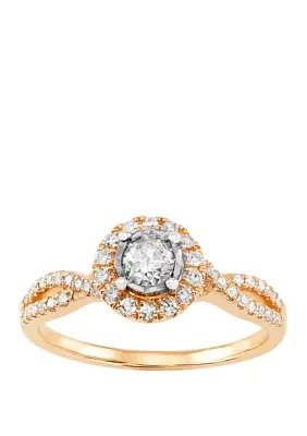 My Forever 1/2 c.t. t.w. Diamond Engagement Ring in 10k Yellow Gold 