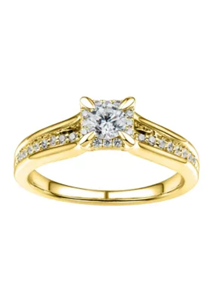 1/2 ct. t.w. Diamond Engagement Ring 10K Yellow Gold