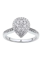 3/8 ct. t.w. Diamond Engagement Ring 10K White Gold