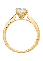 Grown With Love 1 1/2 ct. t.w. Lab Grown Diamond Solitaire Ring in 14K Yellow Gold