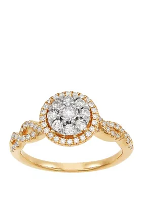 My Forever 1/2 c.t. t.w. Diamond Composite Engagement Ring in 10k Yellow Gold 