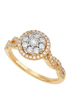 My Forever 1/2 c.t. t.w. Diamond Composite Engagement Ring in 10k Yellow Gold 