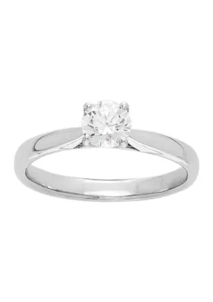 Grown With Love 1/2 ct. t.w. Lab Grown Diamond Solitaire Ring in 14K White Gold