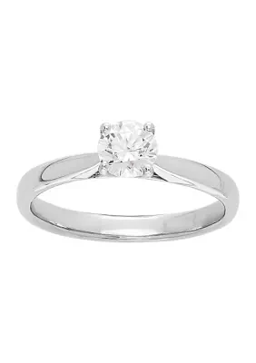 Grown With Love 1/2 ct. t.w. Lab Grown Diamond Solitaire Ring in 14K White Gold