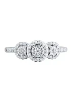 1/ ct. t.w. Diamond Engagement Ring 10K White Gold