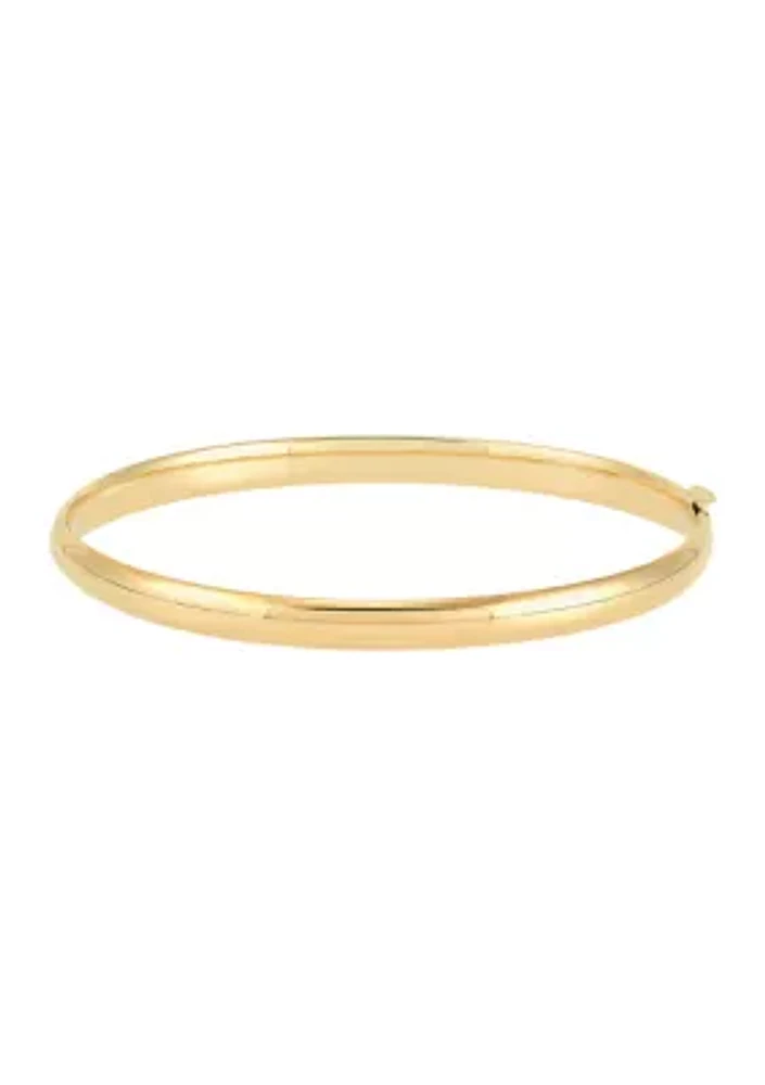 Hinge Bangle Bracelet in 10K Yellow Gold