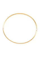 Hinge Bangle Bracelet in 10K Yellow Gold