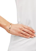 Hinge Bangle Bracelet in 10K Yellow Gold