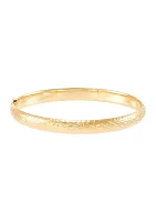 Hinge Bangle in 10K Yellow Gold