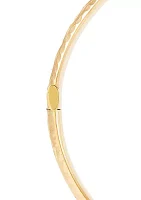 Hinge Bangle in 10K Yellow Gold