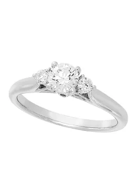 5/8 ct. t.w. Lab Created Diamond Ring in 14K White Gold