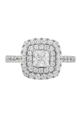 1.25 ct. t.w. Lab Created Diamond Princess Ring in 14K White Gold