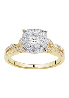 3/4 ct. t.w. Diamond Ring  10K Yellow and White Gold