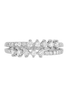 1/2 ct. t.w. Lab Created Diamond Ring in 10K White Gold