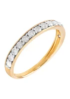 1/2 ct. t.w. Lab Grown Diamond Band Ring in 10K Yellow Gold