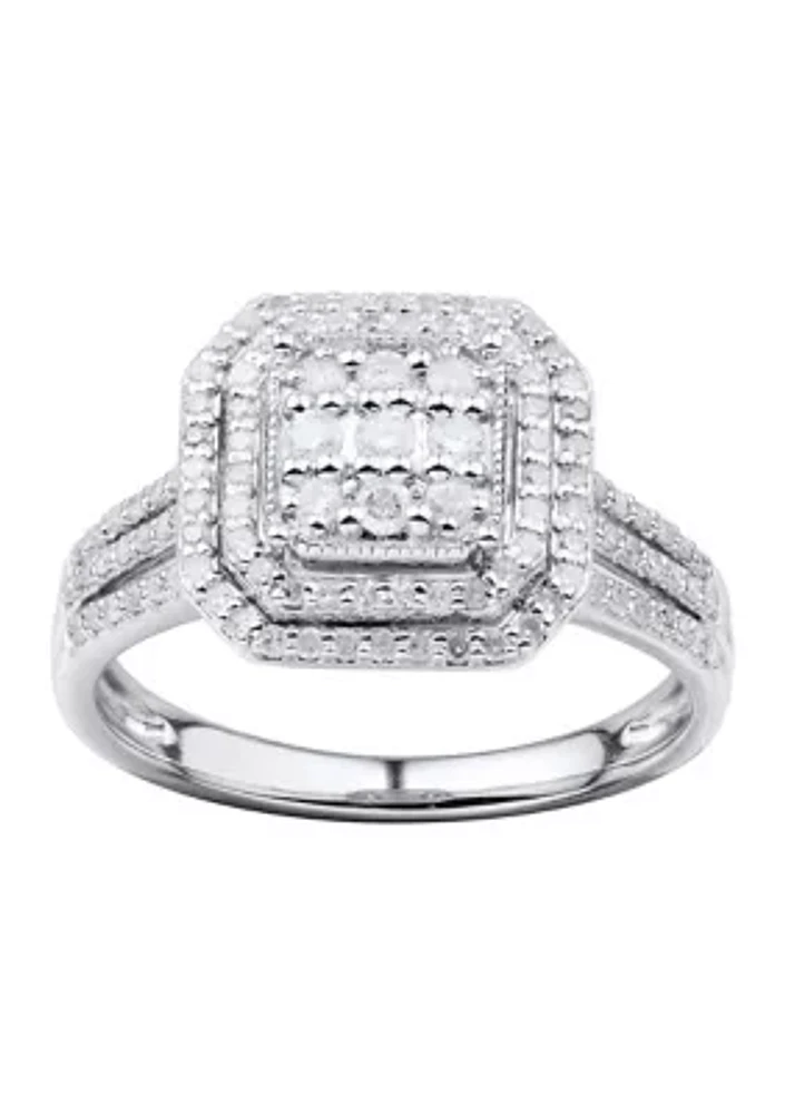 1/2 ct. t.w. Diamond Ring in 10K White Gold