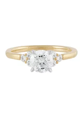 Lab Created 1.25 ct. t.w. Diamond Ring in 14K Yellow and White Gold