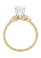 Lab Created 1.25 ct. t.w. Diamond Ring in 14K Yellow and White Gold