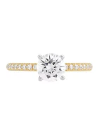 Lab Created  1.5 ct. t.w. Lab Diamond Ring in 14K Yellow and White Gold