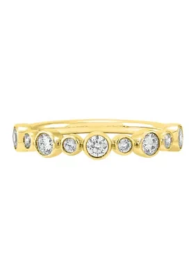 1/2 ct. t.w. Lab Grown Diamond Band Ring in 10K Yellow Gold