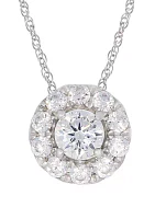 Grown With Love 1/ ct. t.w. Lab Created Diamond Pendant with 18 Inch Rope Chain in 10K White Gold