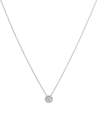 Grown With Love 1/ ct. t.w. Lab Created Diamond Pendant with 18 Inch Rope Chain in 10K White Gold