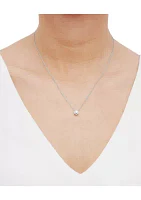 Grown With Love 1/ ct. t.w. Lab Created Diamond Pendant with 18 Inch Rope Chain in 10K White Gold