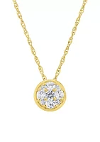 1/3 ct. t.w. Lab Created Diamond Necklace in 10K Yellow Gold