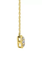 1/3 ct. t.w. Lab Created Diamond Necklace in 10K Yellow Gold