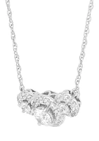 3/4 ct. t.w. Lab Grown Diamond Necklace in Sterling Silver