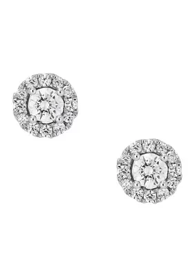 Grown With Love 1/2 ct. t.w. Lab Created Diamond Earrings in 10K White Gold